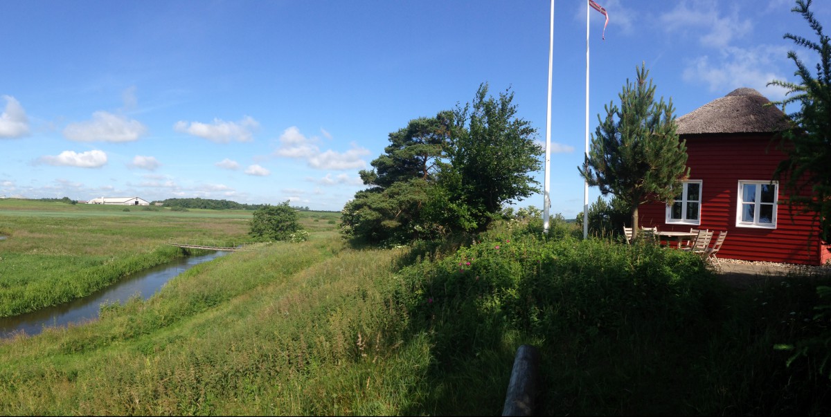 Det røde sommerhus ved Karup Å
